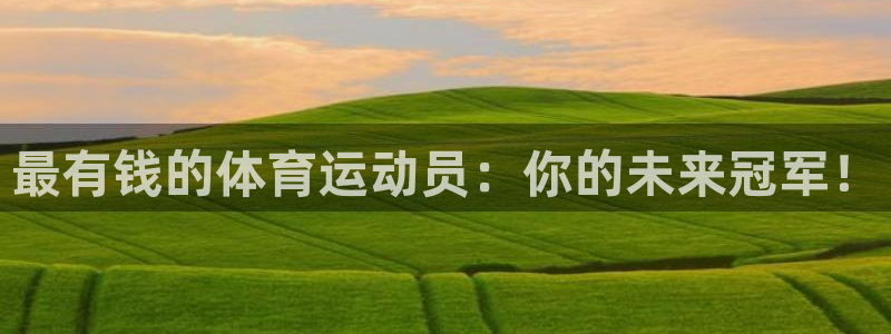 千亿国际官方正版app娱乐：最有钱的体育运动员：你的未来冠军