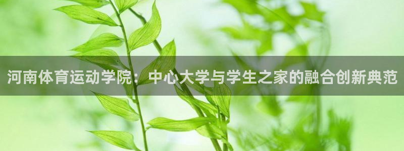 千亿国际官方正版app娱乐下载：河南体育运动学院：中心大学与